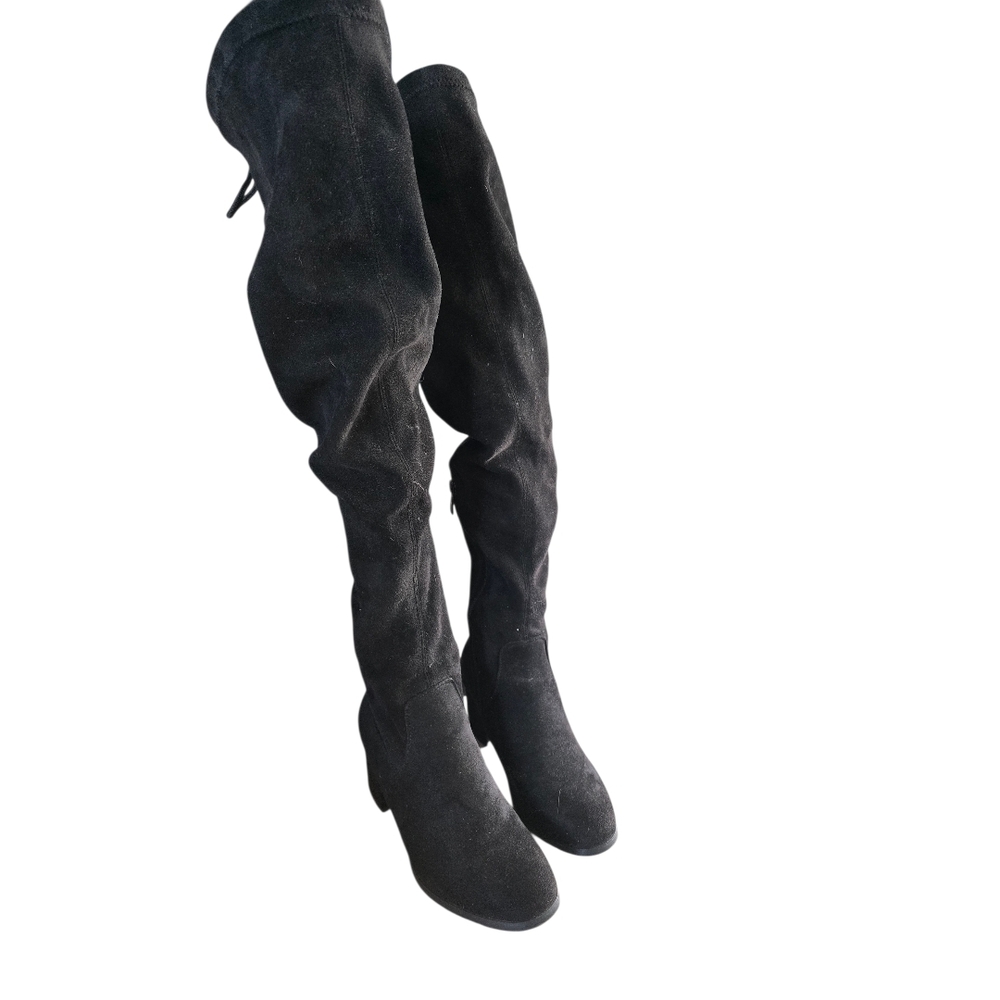 DREAM PAIRS Women's Laurence Over The Knee Thigh High Chunky Heel Boots Long